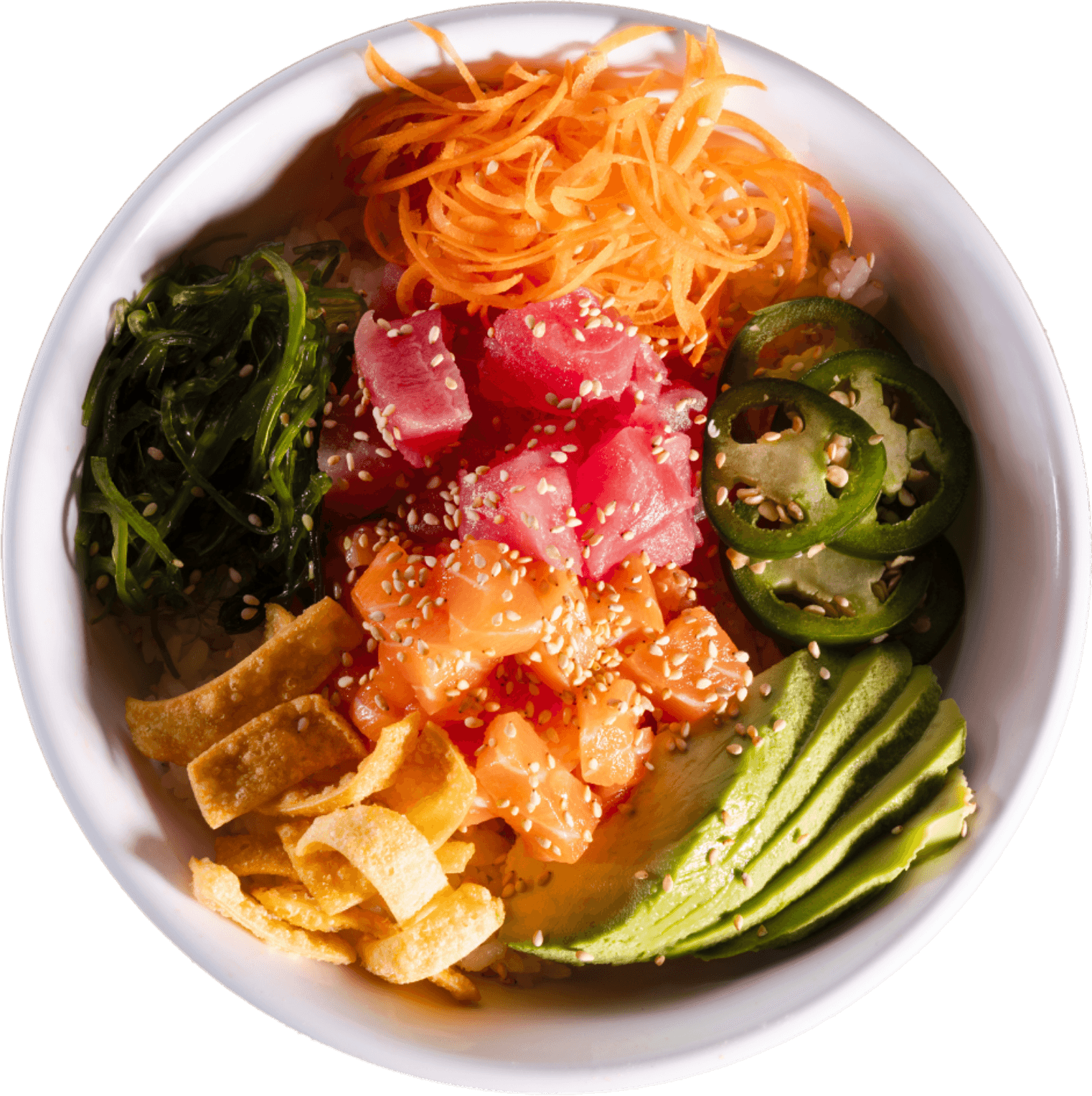 A fresh Bento poké bowl